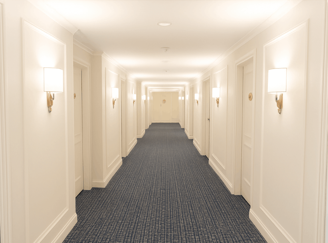Kelowna strata interior hallway