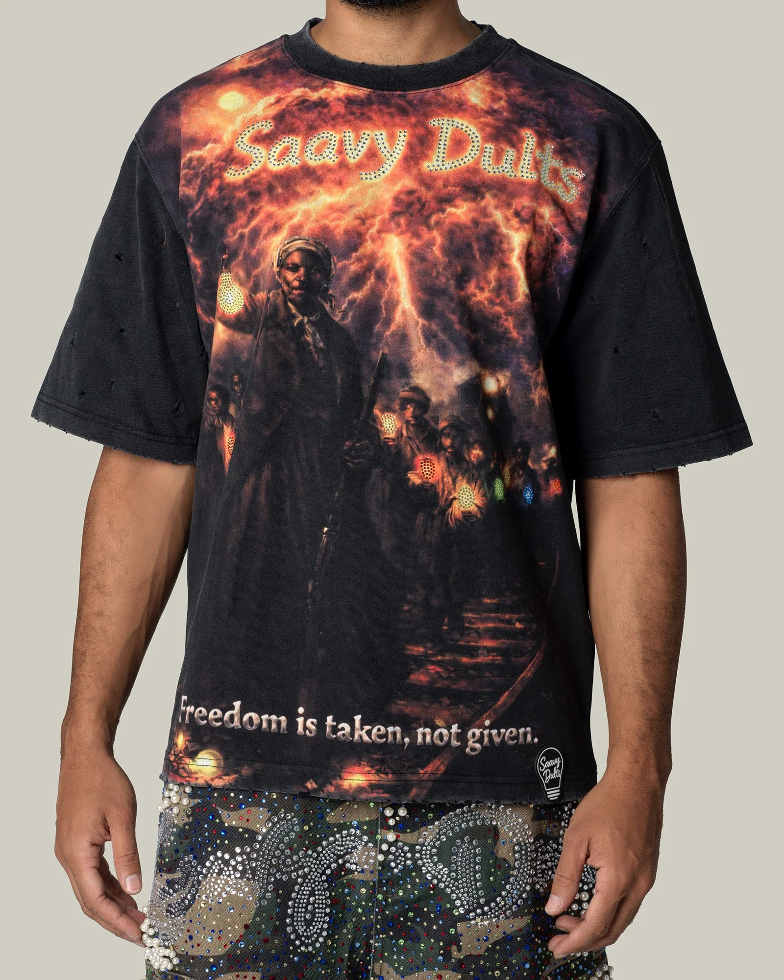 Saavy Dults “Freedom Is Taken” Tee