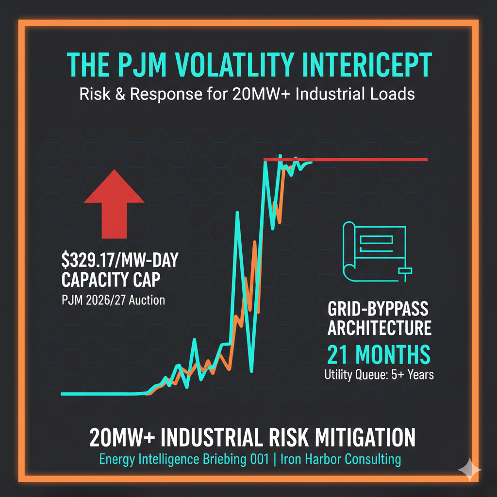 Why the PJM "Price Collar" is a False Safety Net for 20MW+ Loads. 