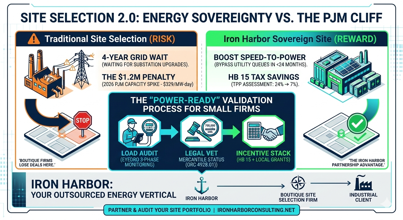Why Energy Sovereignty is the New "Location Economics" for Midwest Site Selection