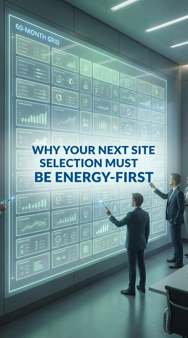 The 60-Month Grid Wall: Why Your Next Site Selection Must Be Energy-First
