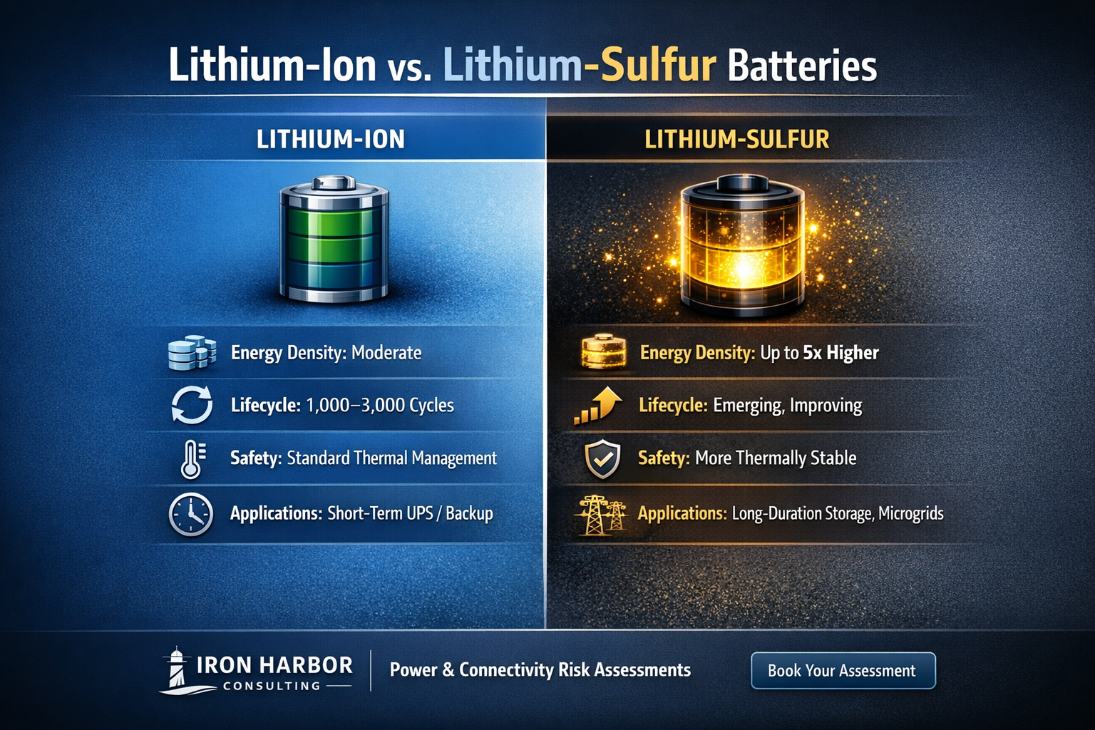 The Future of Energy Storage: Lithium-Ion vs. Lithium-Sulfur Batteries