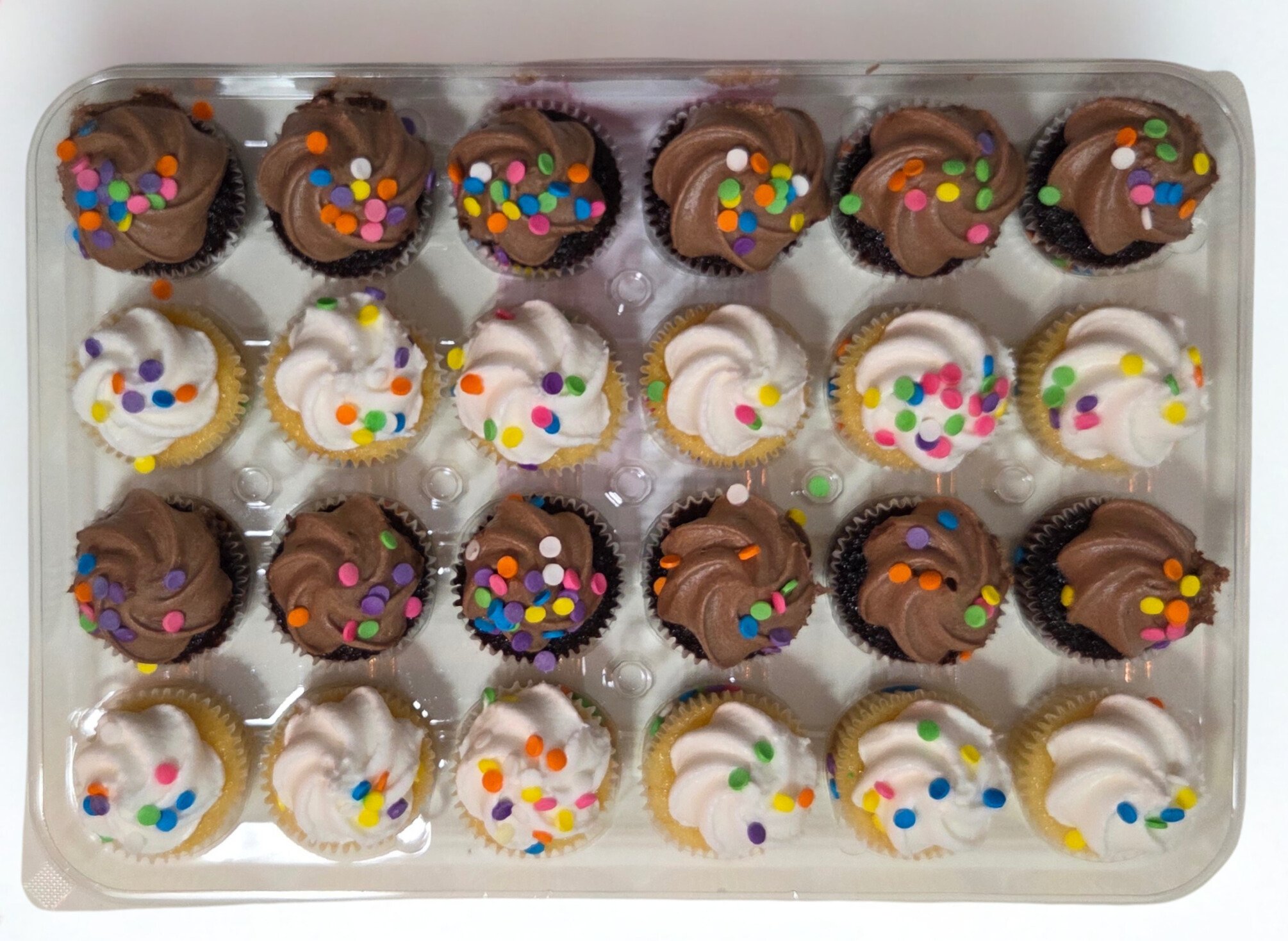 Sweet P's Chocolate & Vanilla Mini Cupcakes