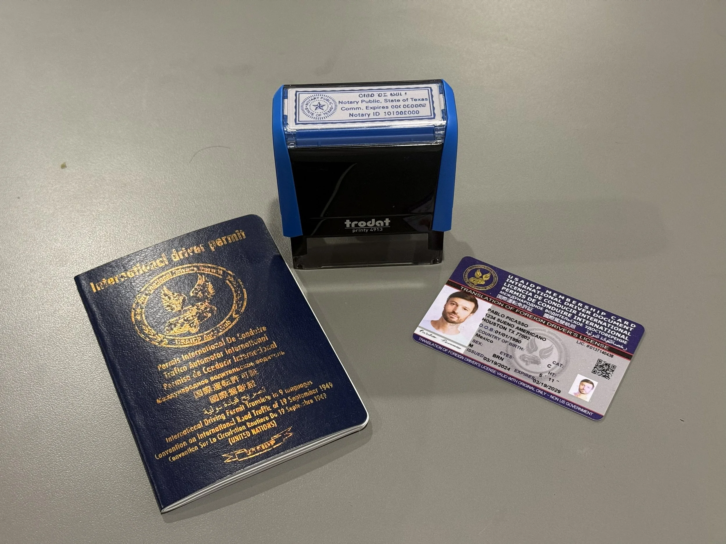 Mobile Notary And International Driver's License