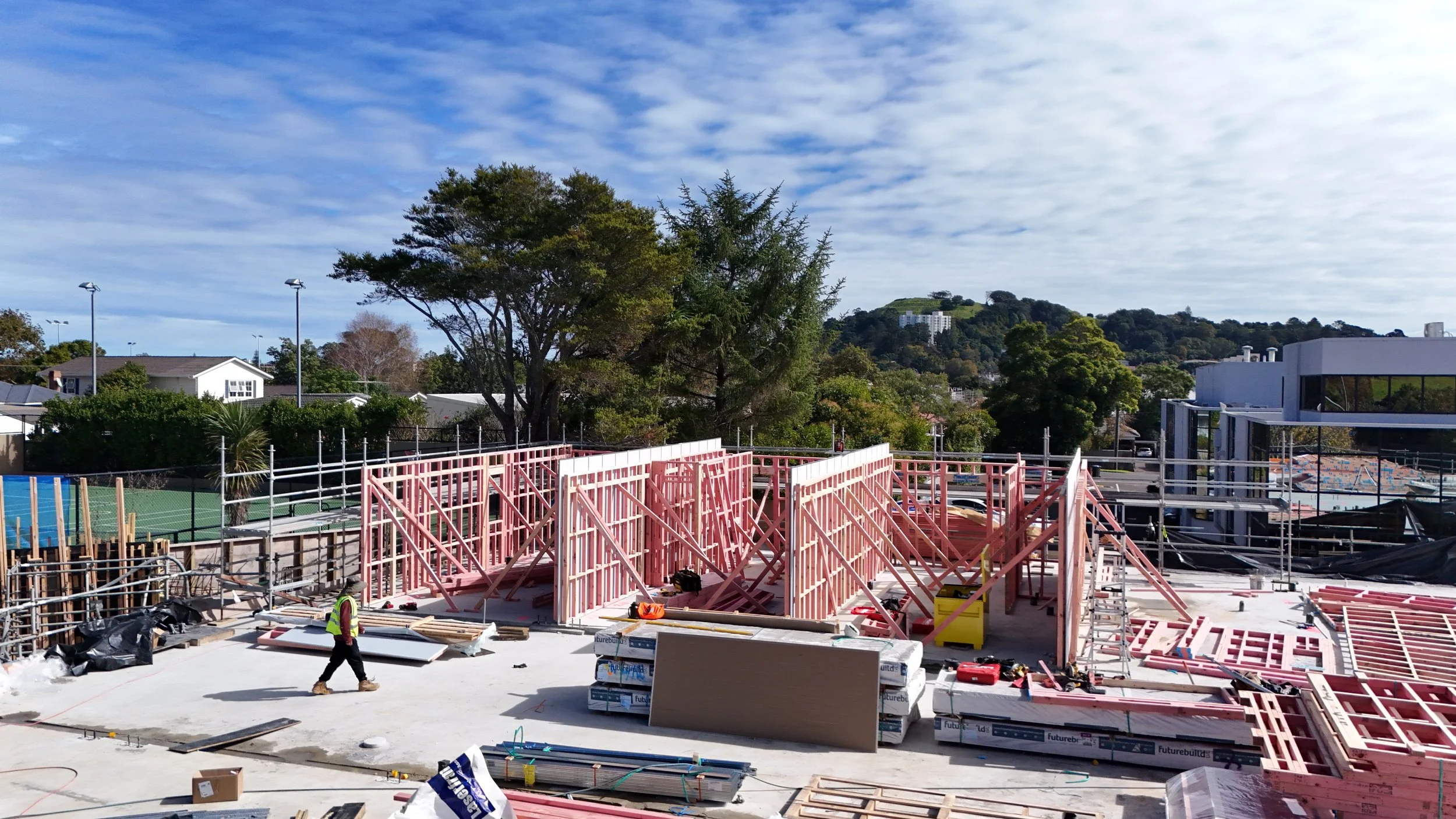 Framing and Barrier Line Works Now in Progress