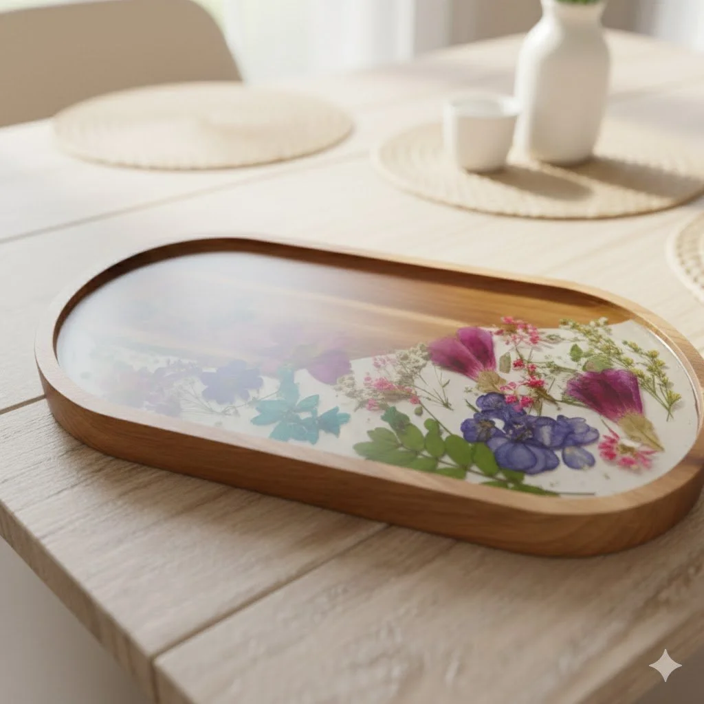 ✨🌸Petals & Pour: The Resin Flower Wood Workshop 🌸✨