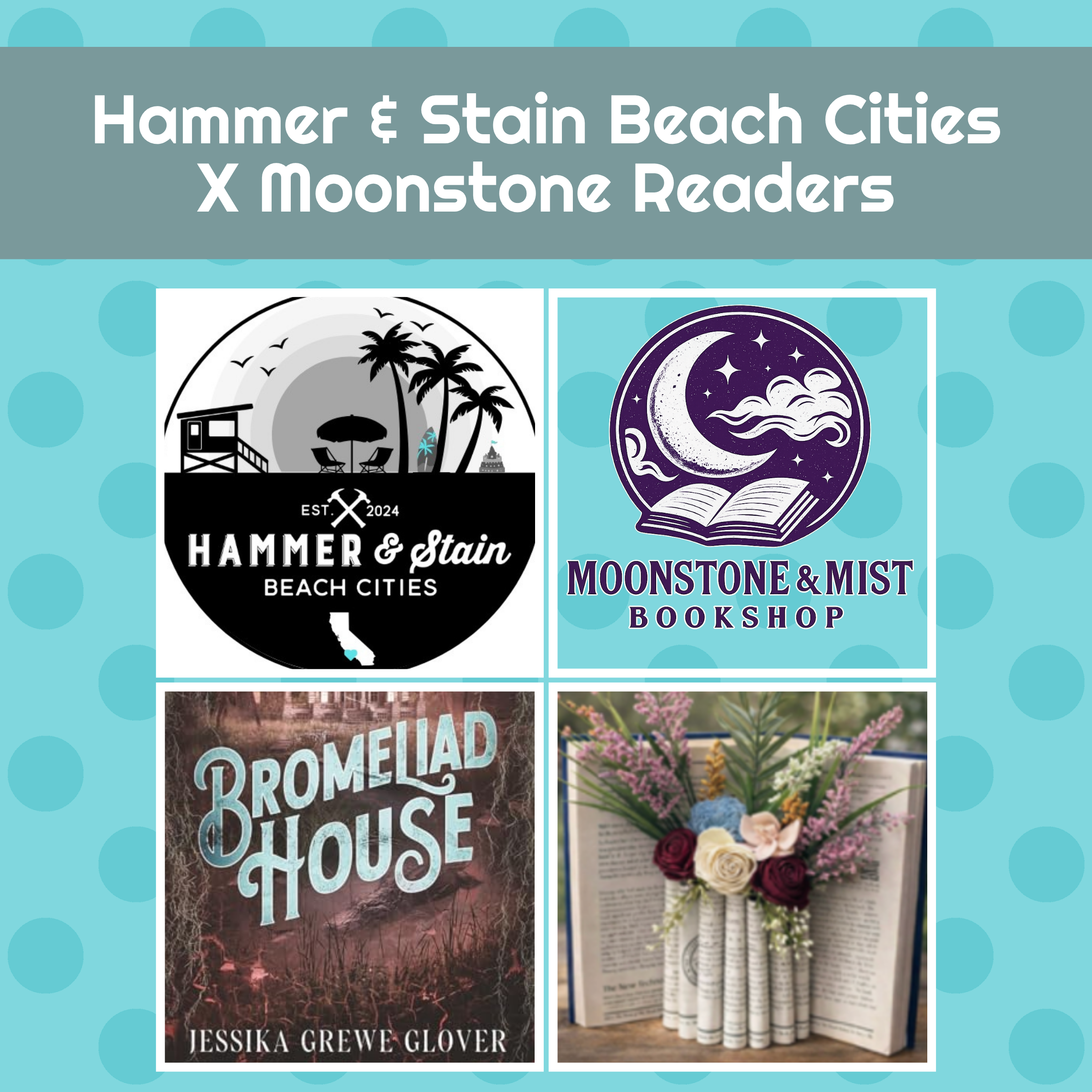 📚✨ Hammer & Stain Crafters x Moonstone Readers — Monthly Book Club! ✨📚