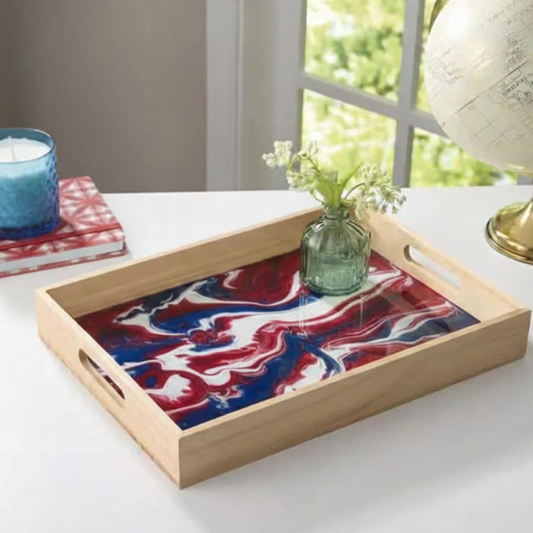 Patriotic Resin Colored Tray.webp