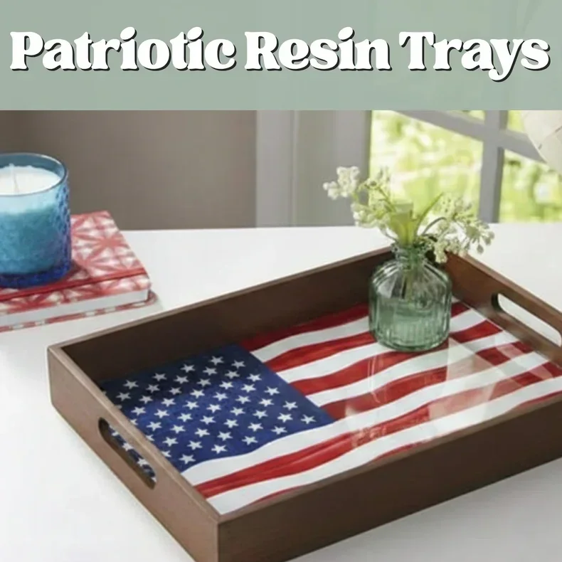 🇺🇸✨ Patriotic Resin Trays 🇺🇸✨