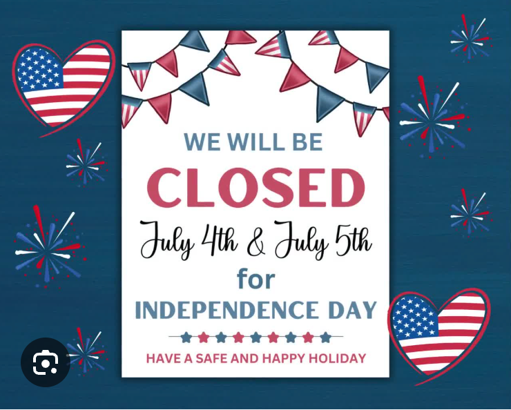 Closed for Independence Day