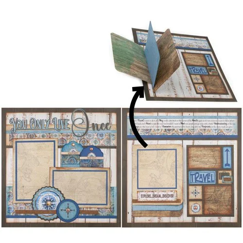 🌍 "You Only Live Once" Adventure Scrapbooking Class 🧭