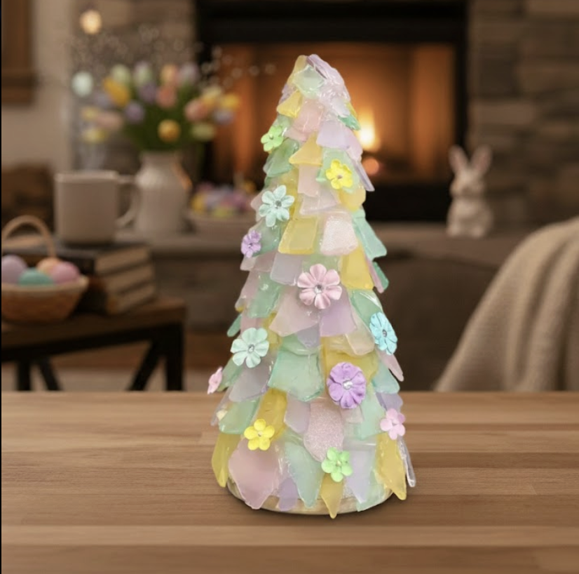 Sea Glass Tree with Flowers Easter Background - Kayleigh Millet.png