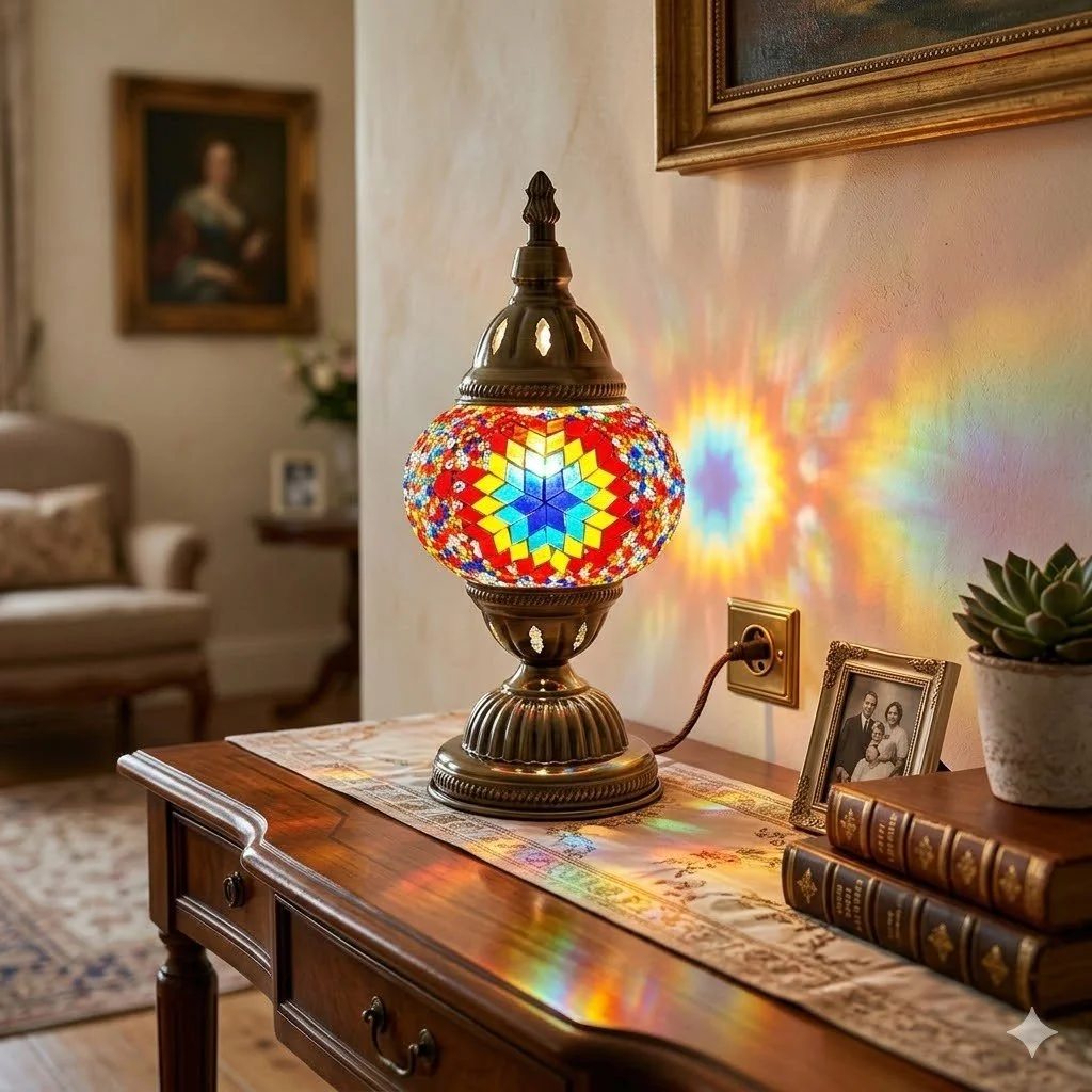 Mosaic Lamp Fiery Petal - Kayleigh Millet.jpg