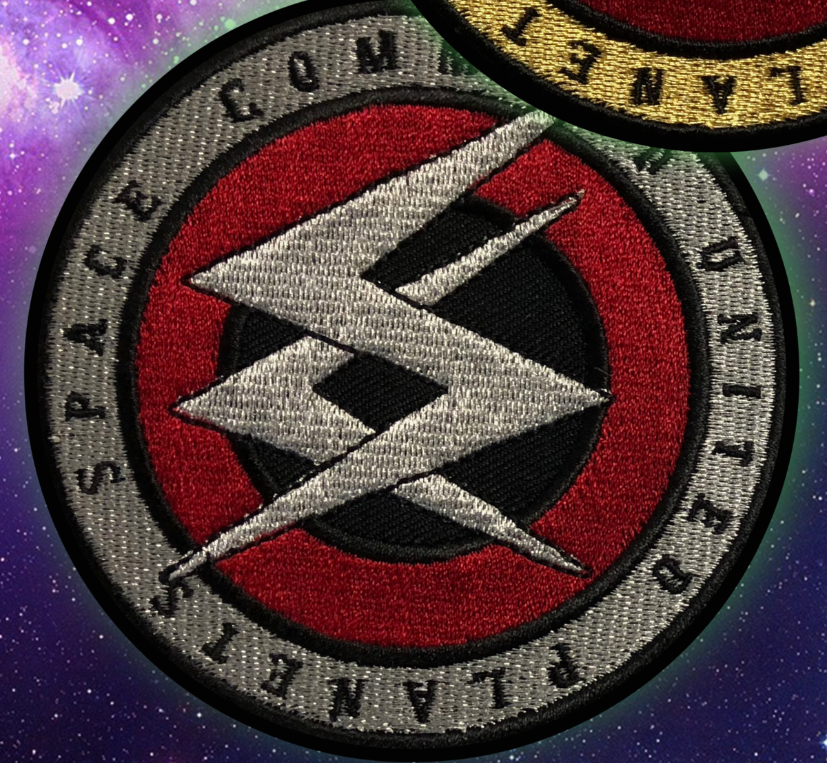 Official Space Command Patch SILVER