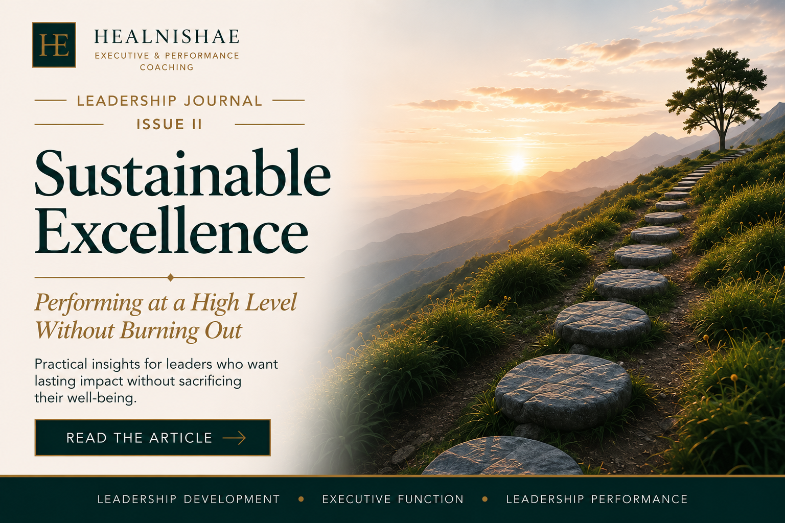 Issue II Sustainable Excellence: Performing at a High Level Without Burning Out