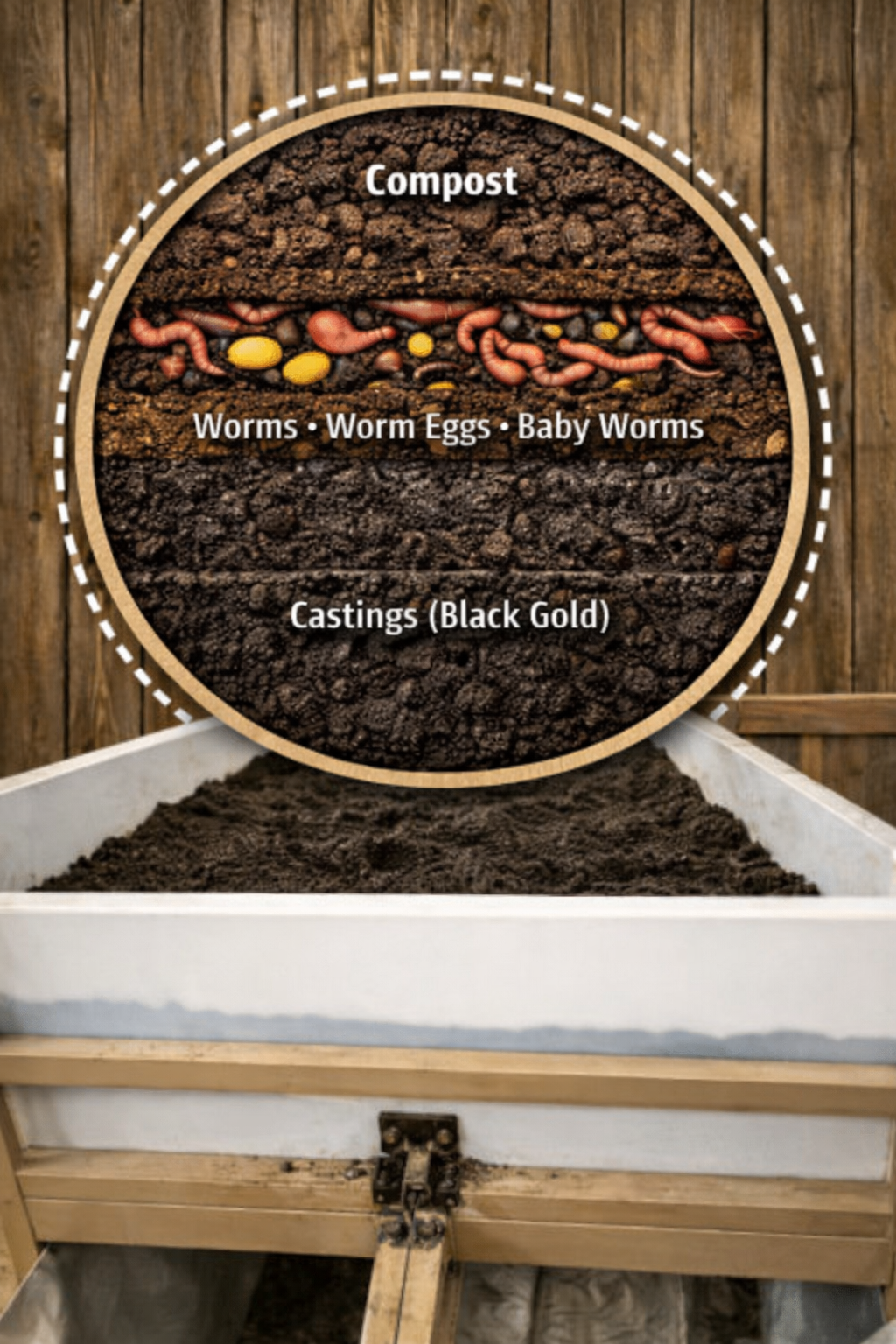 Vermicompost, creating worm castings, in Conifer, Colorado available for sale.