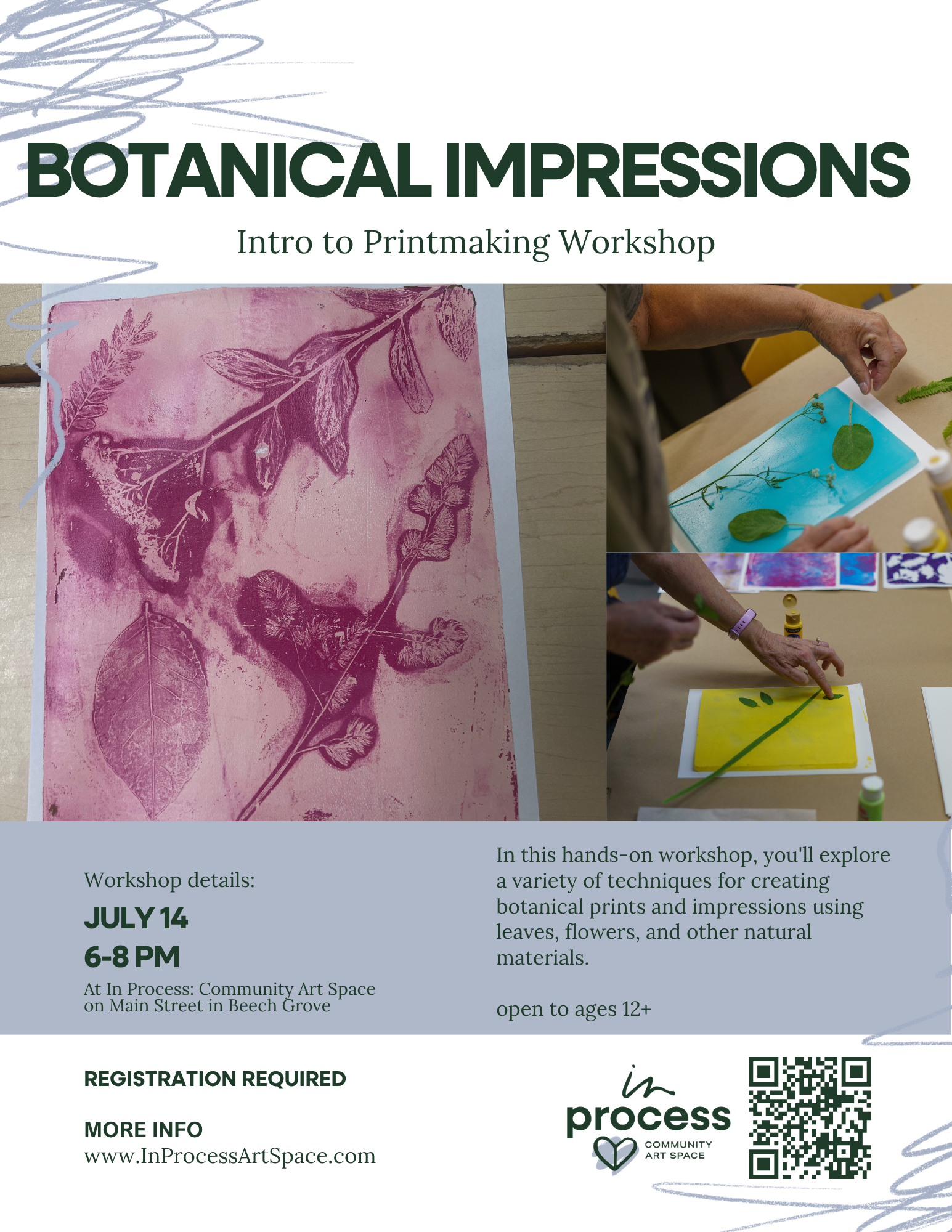 Botanical Impressions A Process-Based Art Workshop - July 14