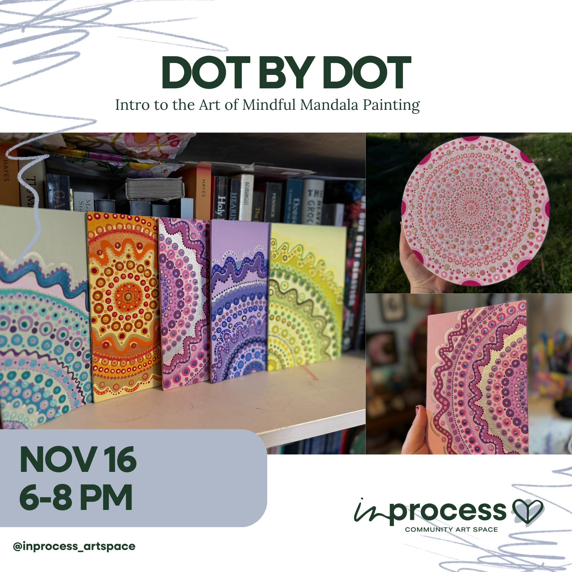 Dot by Dot: Mindful Mandala Painting - 11/16