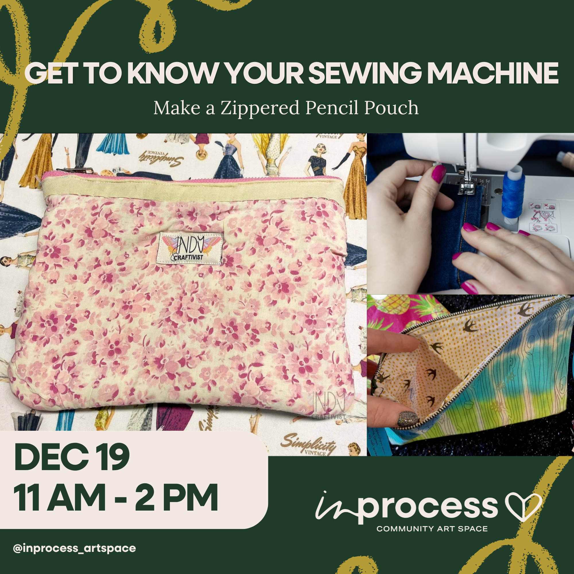 Get to Know Your Sewing Machine: Make a Zippered Pencil Pouch