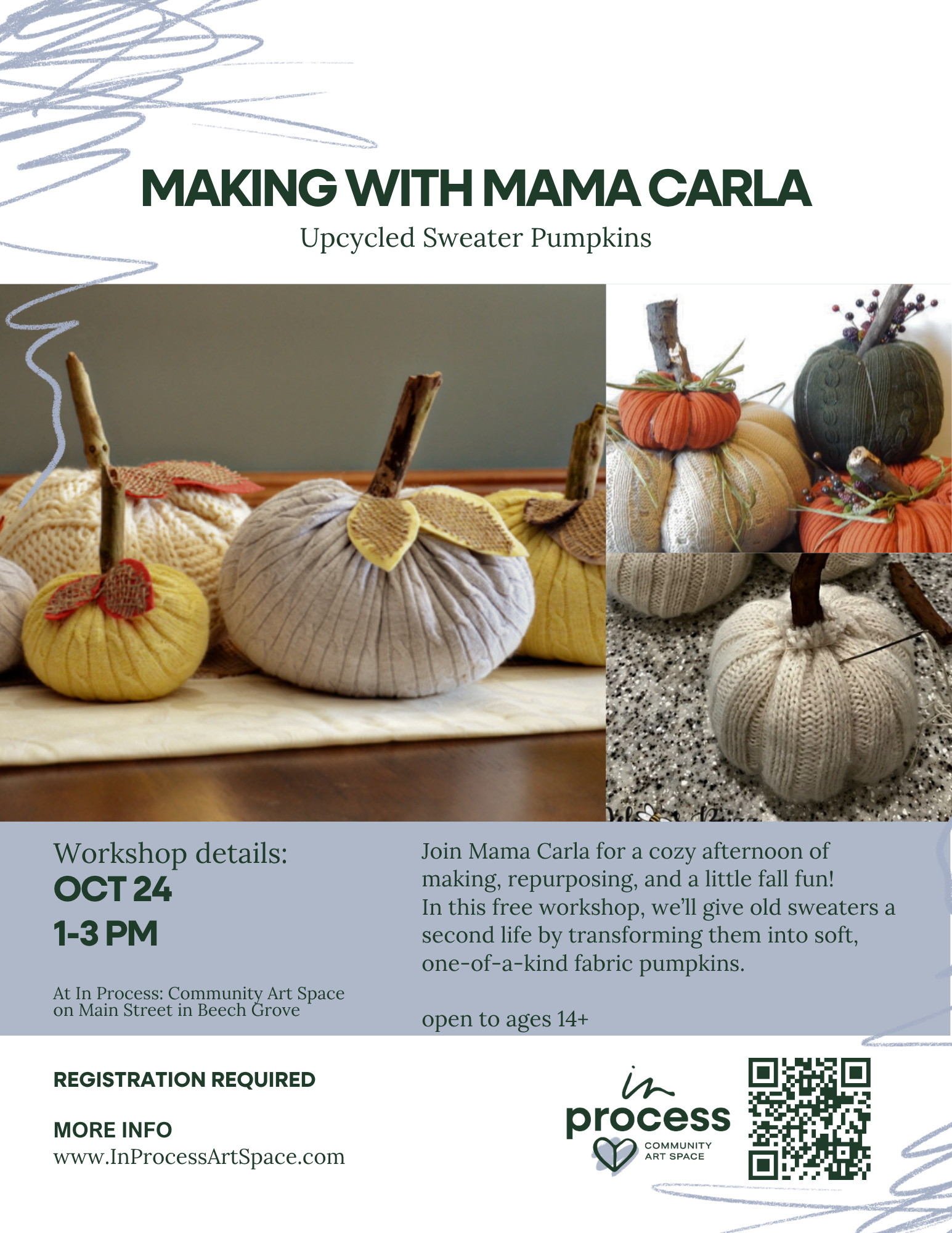 Making with Mama Carla: Upcycle Sweater Pumpkins