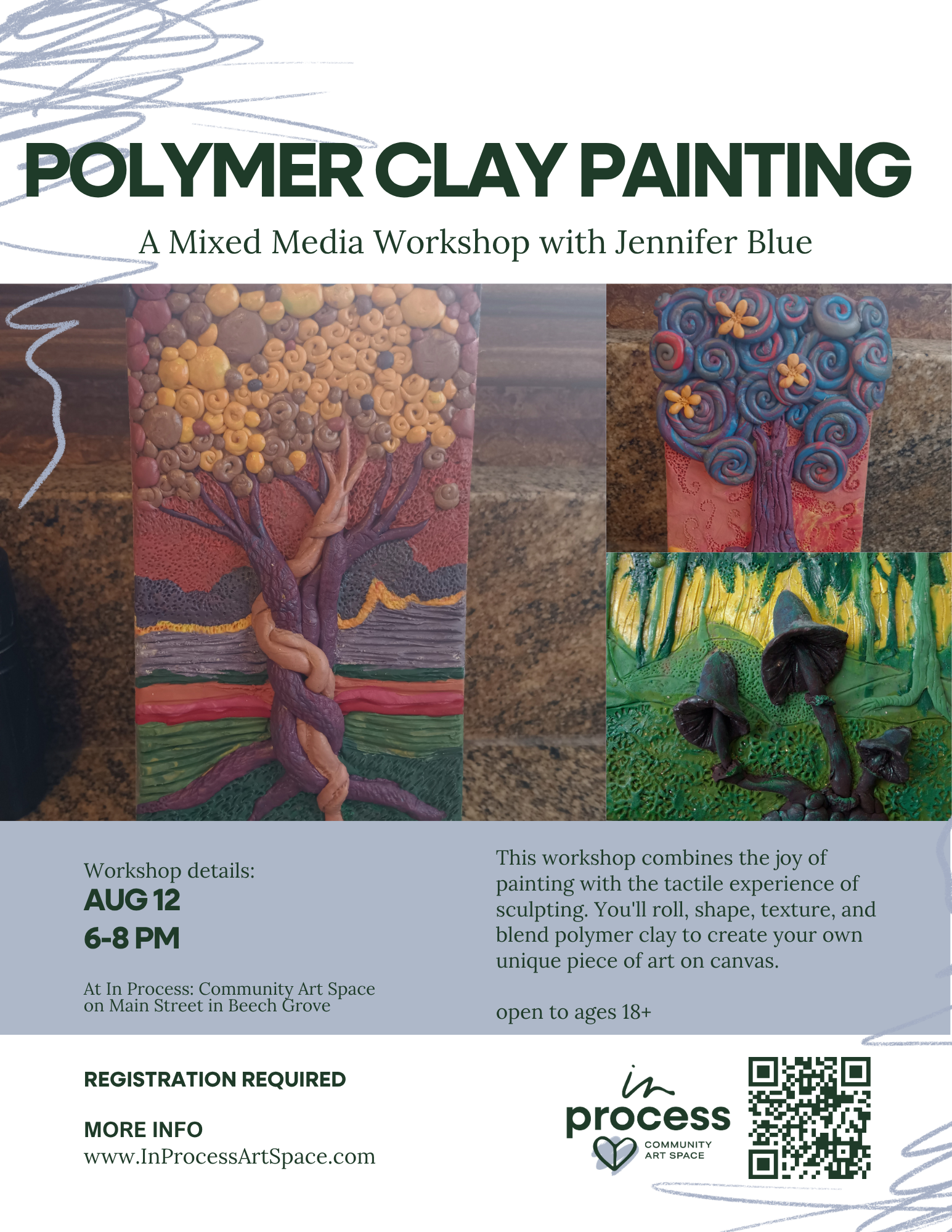 Polymer Clay Painting: A Mixed Media Workshop - Aug 12