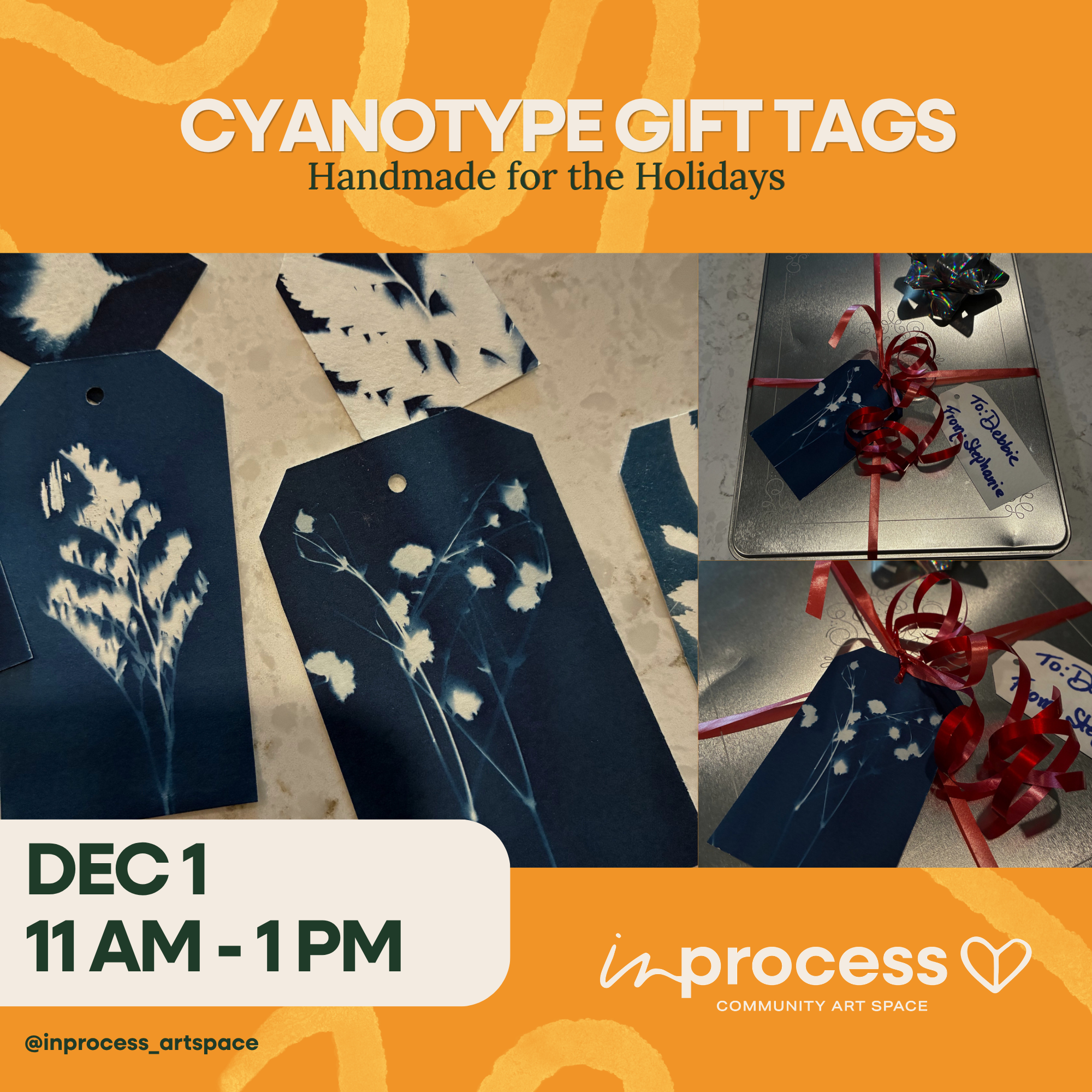Handmade for the Holidays: Cyanotype Gift tags & Cards