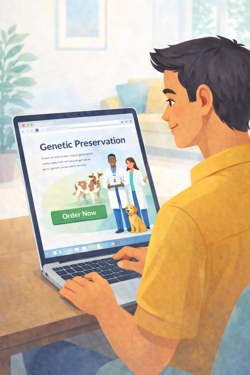 NeoLife Biosciences customer ordering pet DNA storage and genetic preservation online