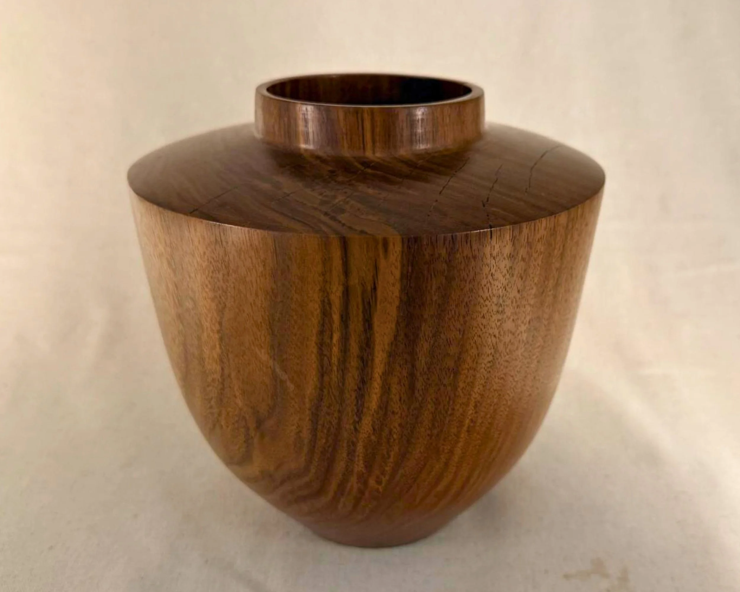 Walnut Vessel with Black Epoxy Veins