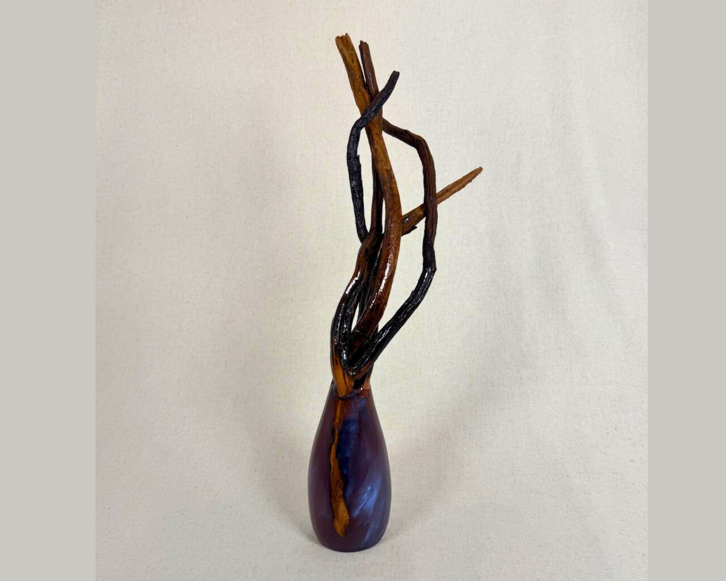 Driftwood & Swirling Epoxy Sculpture