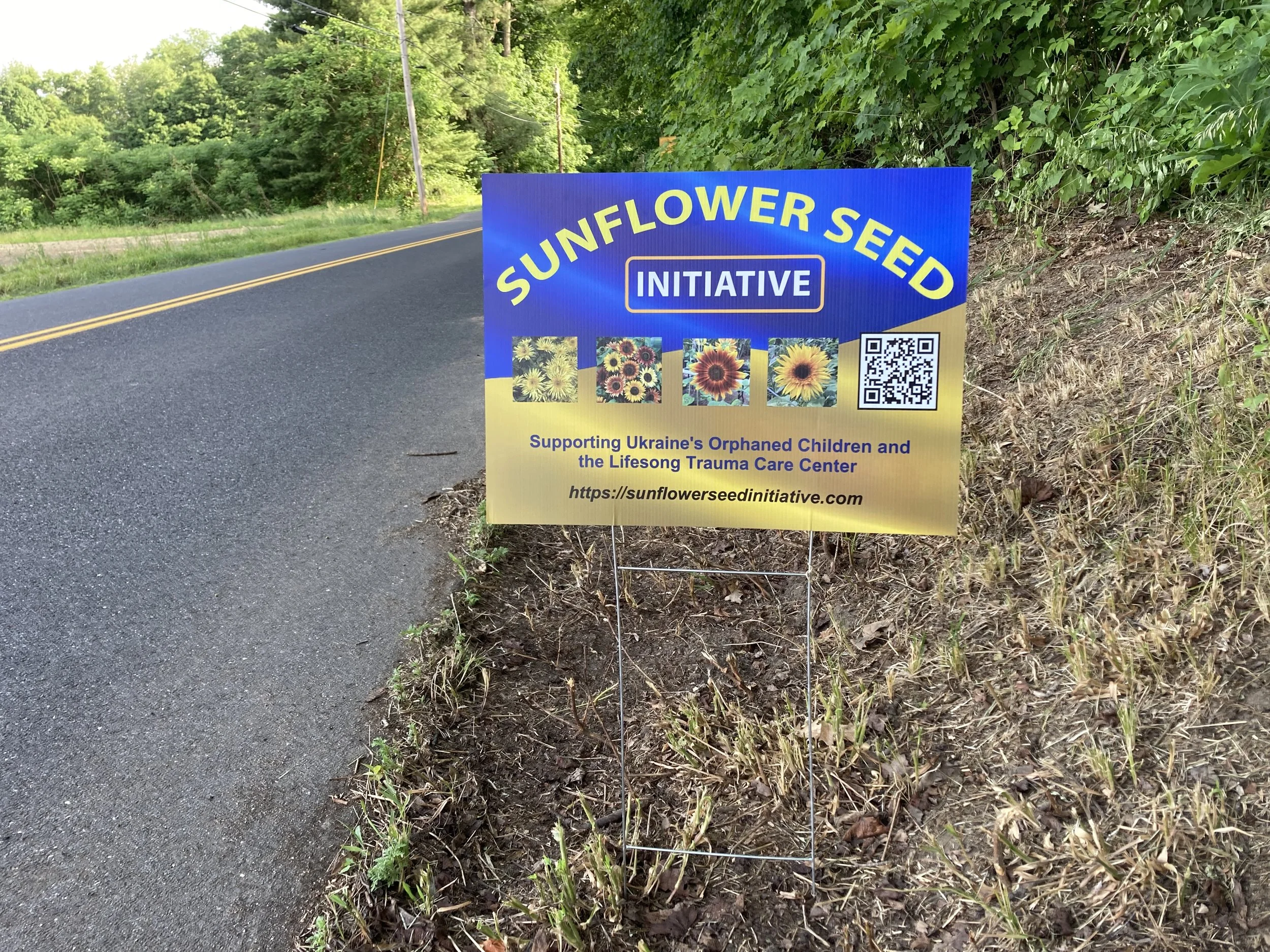 Sunflower Seed Initiative Yard Sign