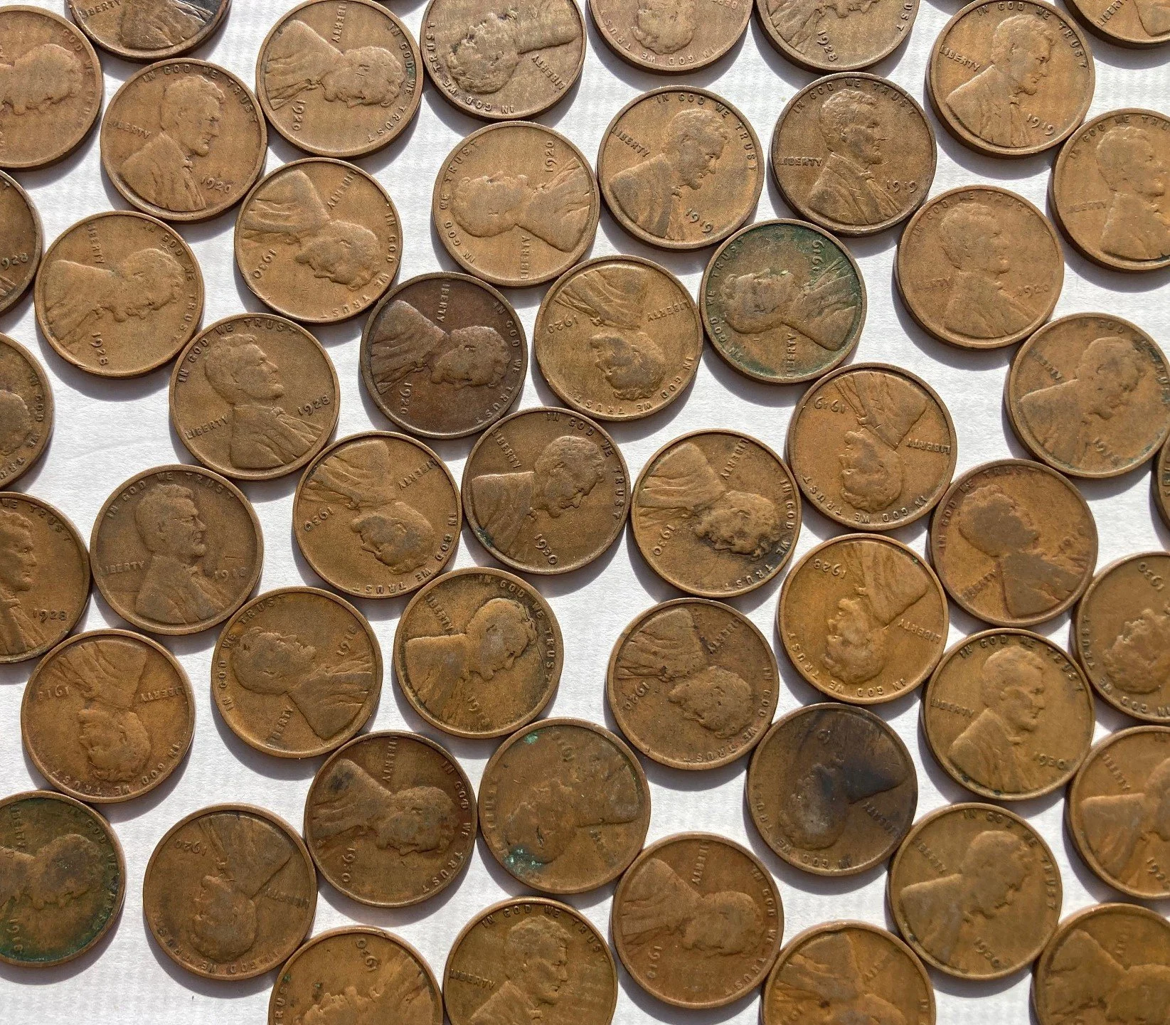 1918-1930 Lincoln Cents closeup 4.jpg