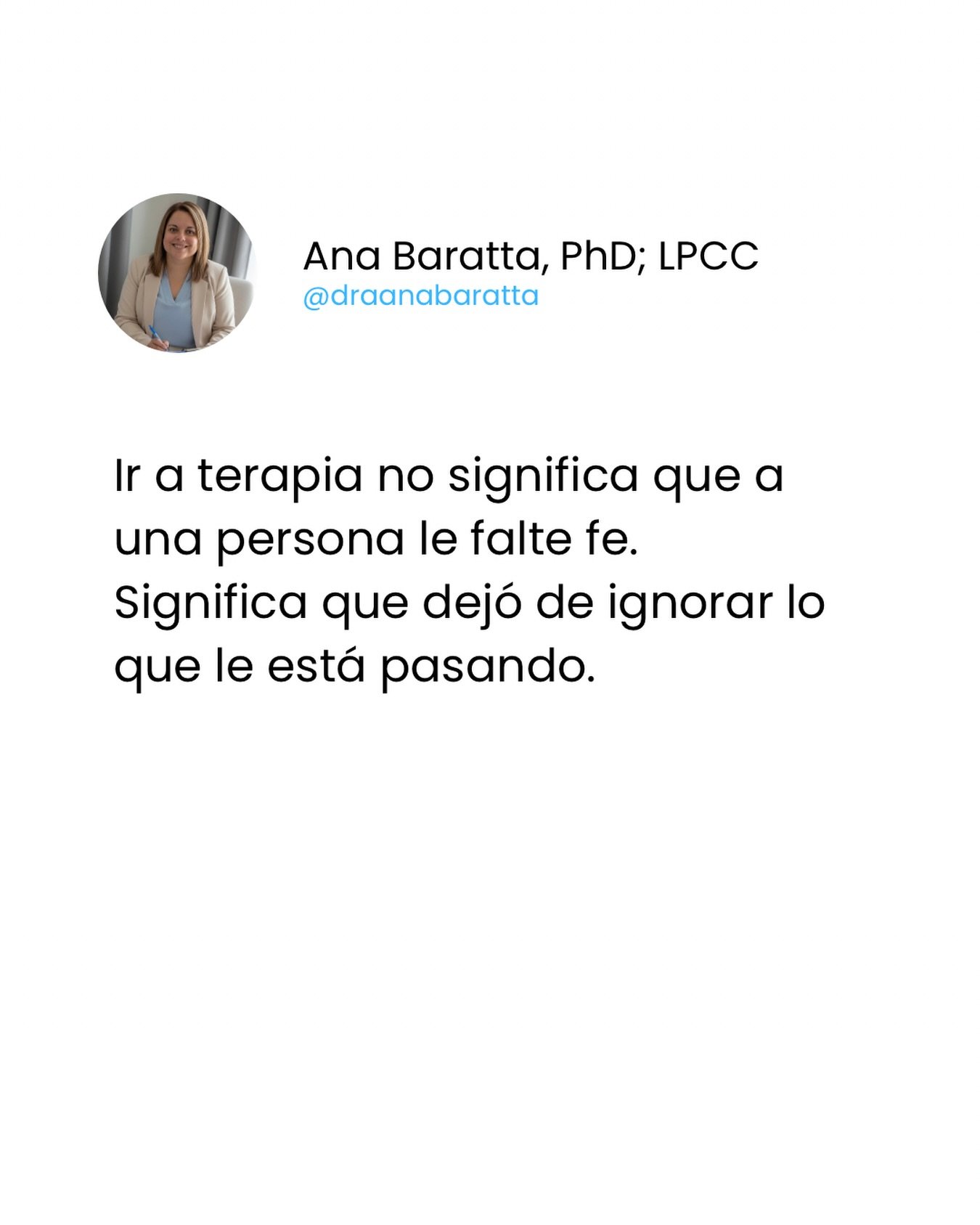 Buscar ayuda emocional no significa falta de fe. A veces significa valent&iacute;a. Humildad. Responsabilidad. No toda ansiedad es pecado. No toda tristeza es rebeld&iacute;a. No todo sufrimiento se resuelve solo con explicaciones espirituales. Hay p