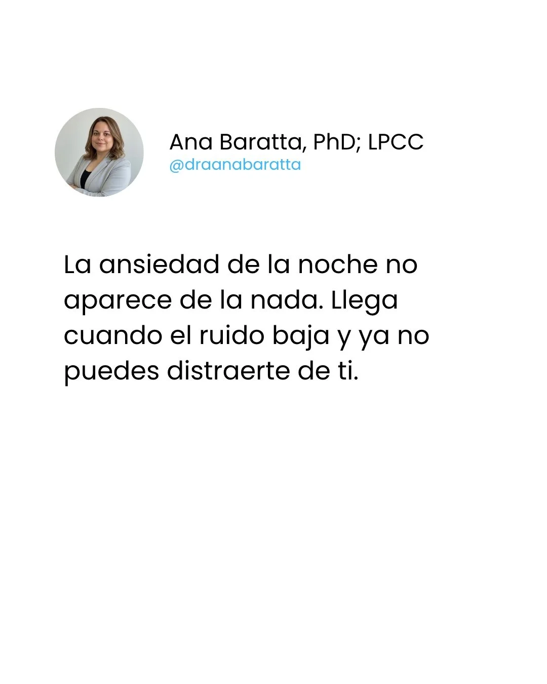 En el silencio aparece lo que durante el d&iacute;a logras tapar con pendientes, trabajo y ruido. Por eso muchas mujeres &ldquo;funcionales&rdquo; sienten la ansiedad m&aacute;s fuerte al final del d&iacute;a. S&iacute;gueme para m&aacute;s verdades 