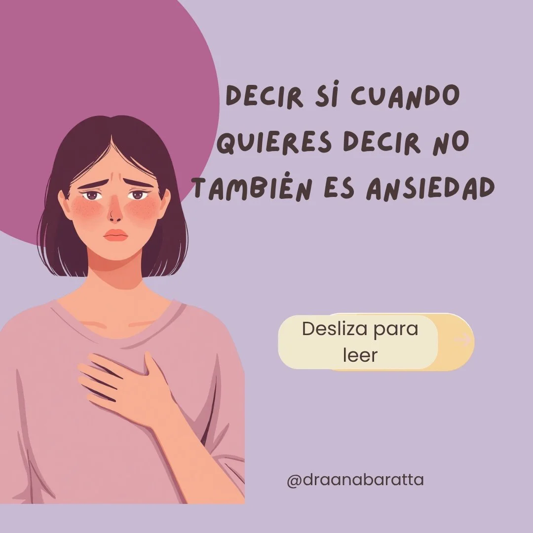 No todos tus &ldquo;s&iacute;&rdquo; provienen del amor. Algunos vienen desde el miedo. Y eso, a largo plazo, te desconecta de ti misma.

Si quieres dejar de vivir as&iacute; y conectar contigo misma, puedo ayudarte en terapia. Agenda tu cita, en el 