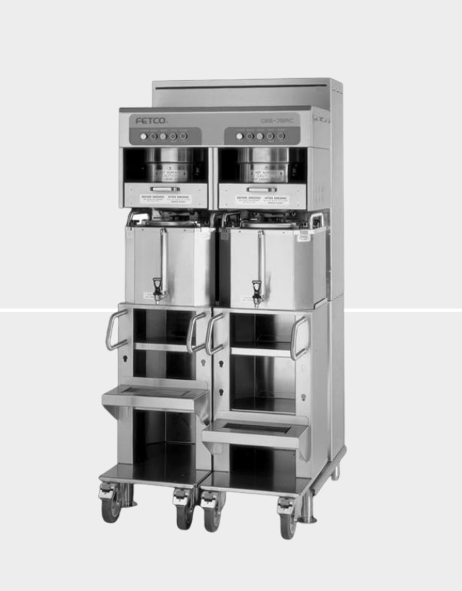 CBS-72AC High Volume Coffee Brewer Rolling Cart