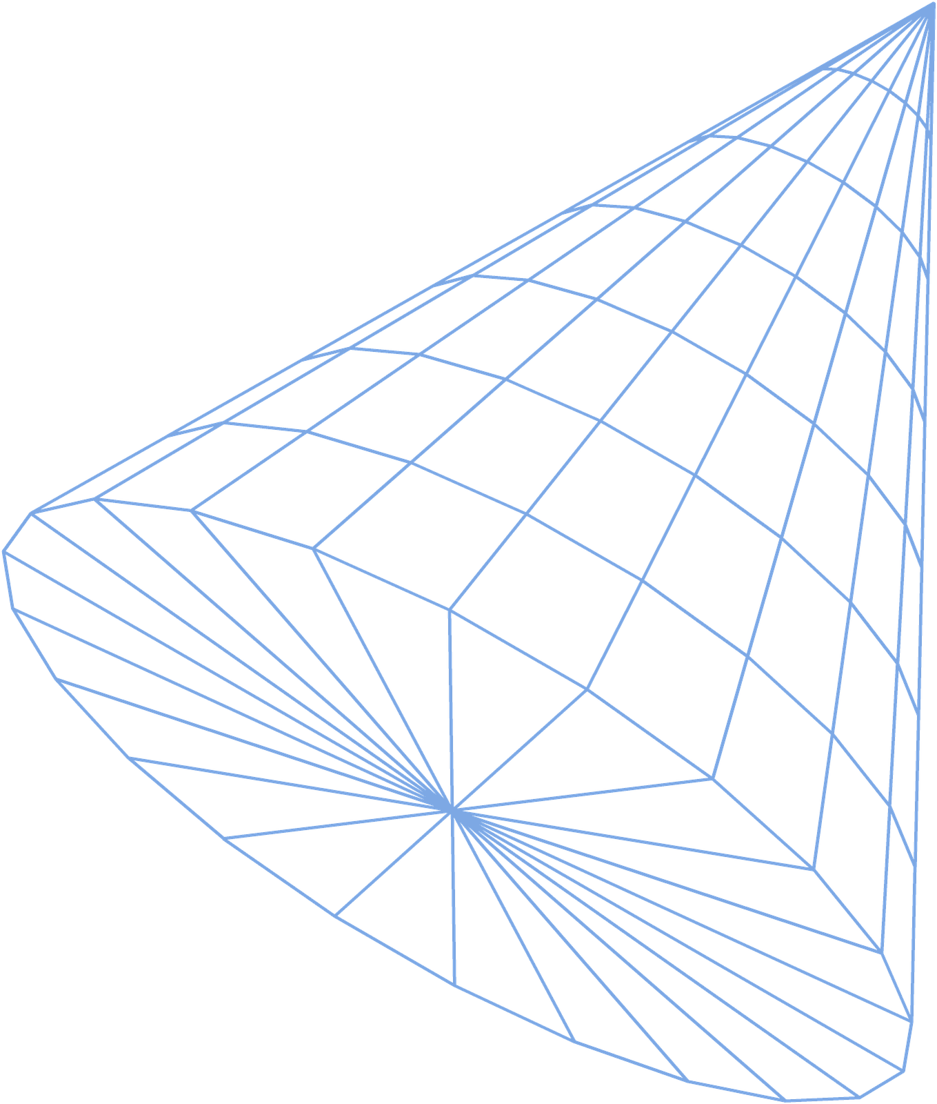 cone graphic wireframe
