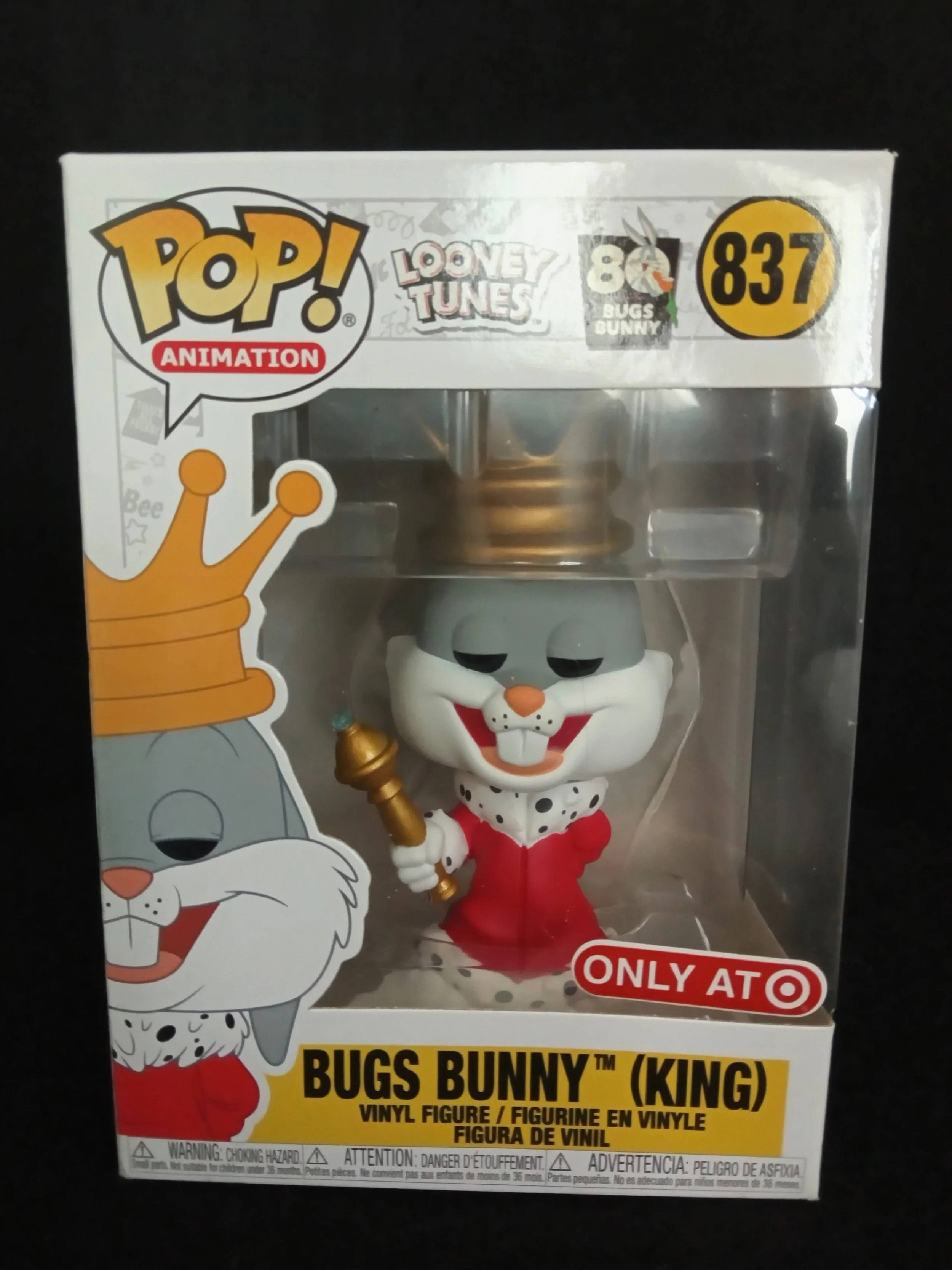 Bugs Bunny King 837 - Front - Funko Pop!.jpg