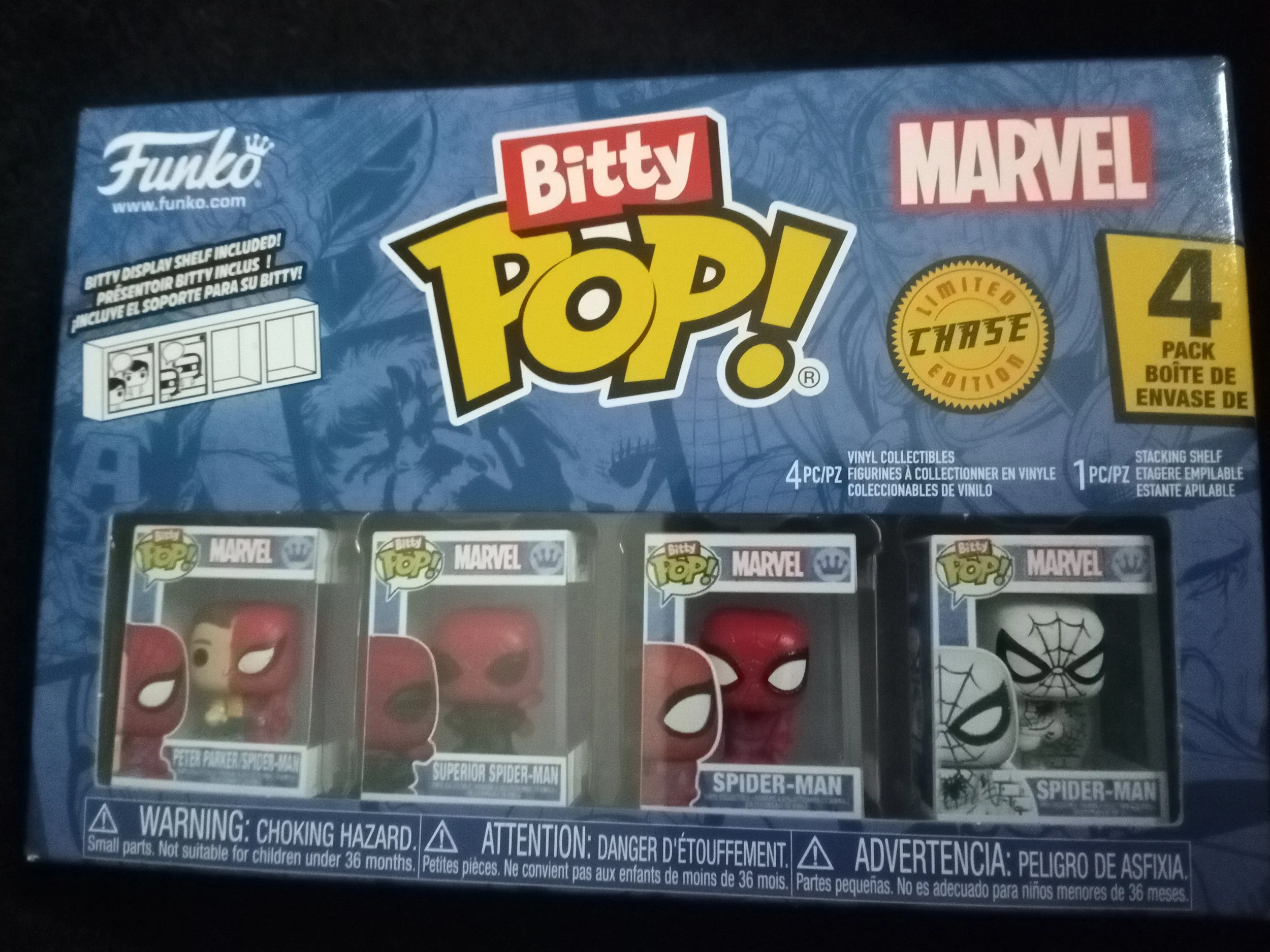 Marvel: Spider-Man / Peter Parker Bitty Pop! 4 Pack