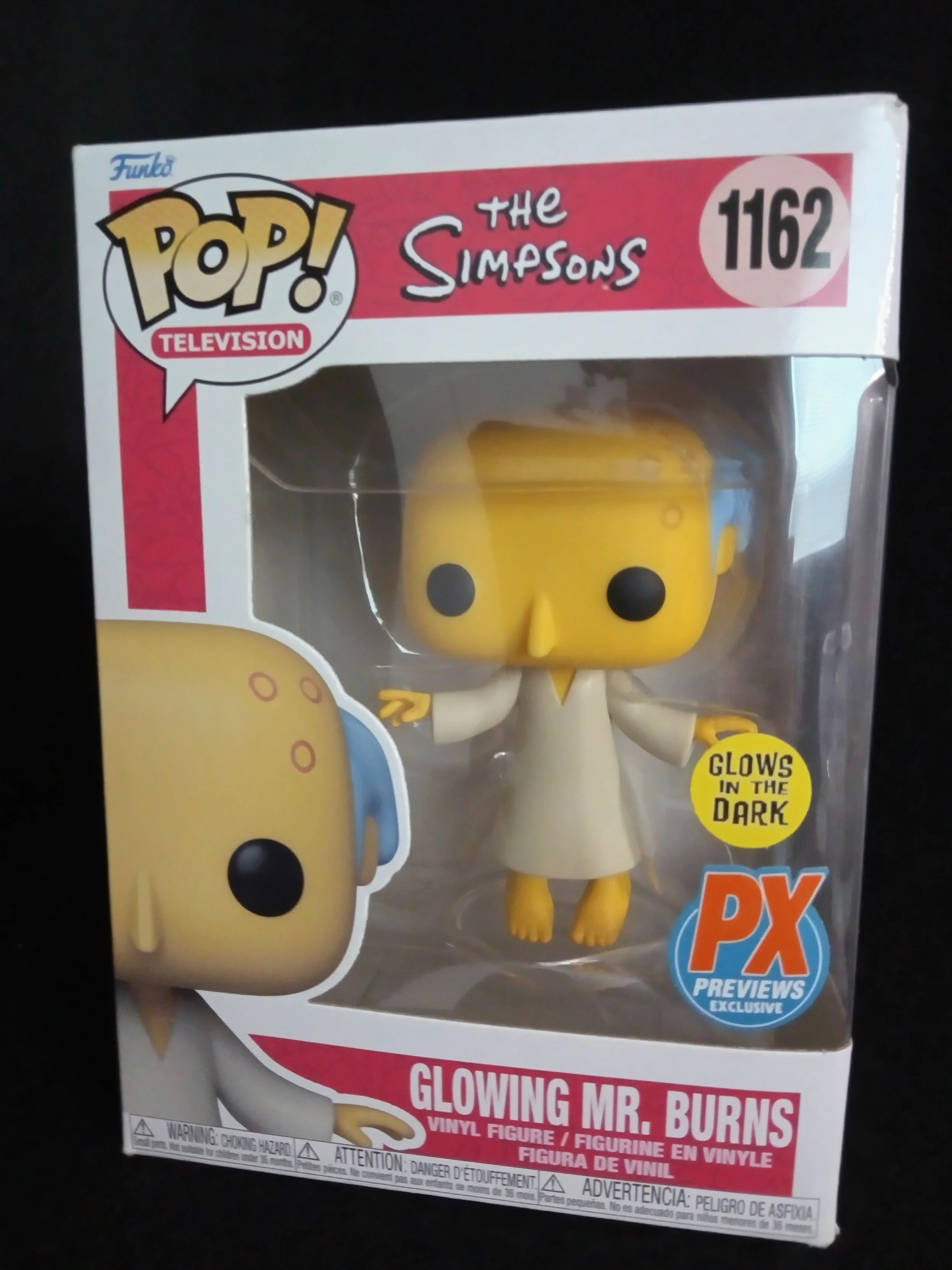 Glowing Mr. Burns 1162 Funko Pop!