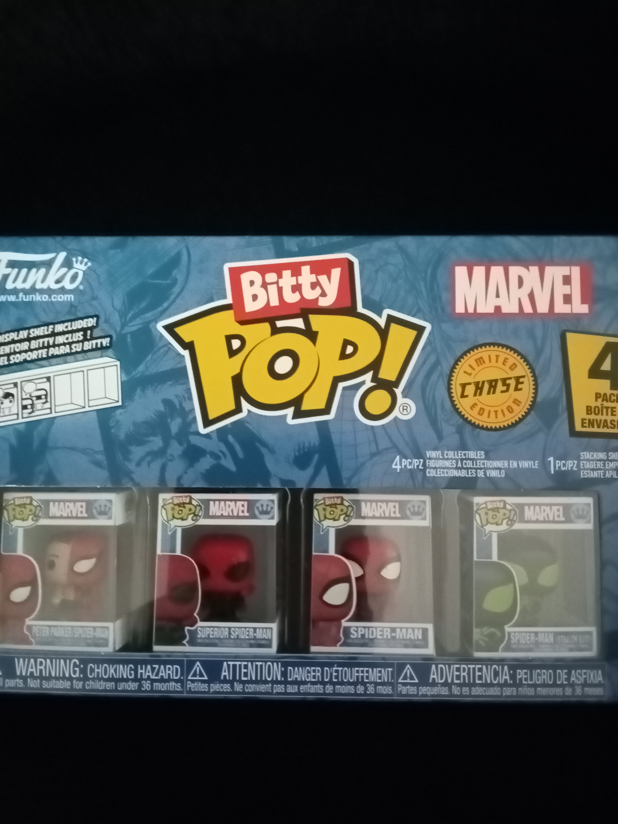 Marvel: Spider-Man / Peter Parker Bitty Pop! 4 Pack