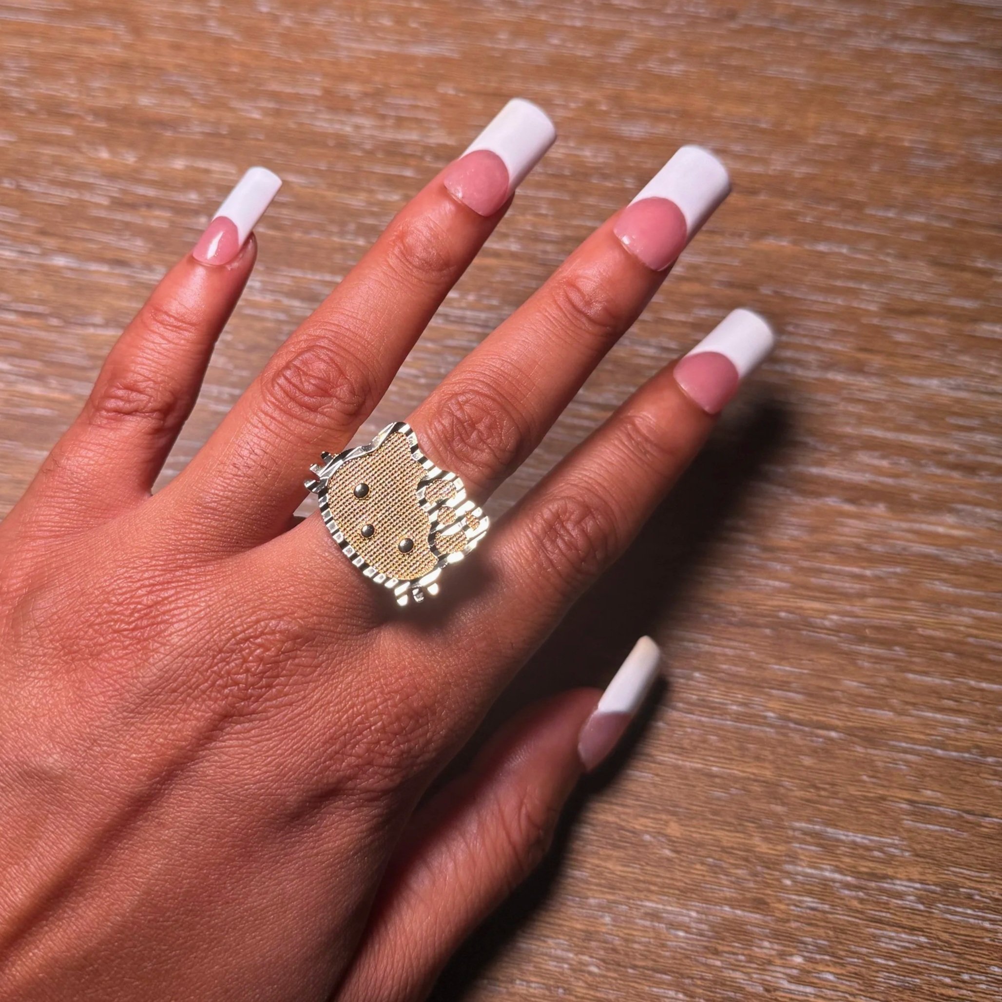 14k Gold Hello Kitty Ring
