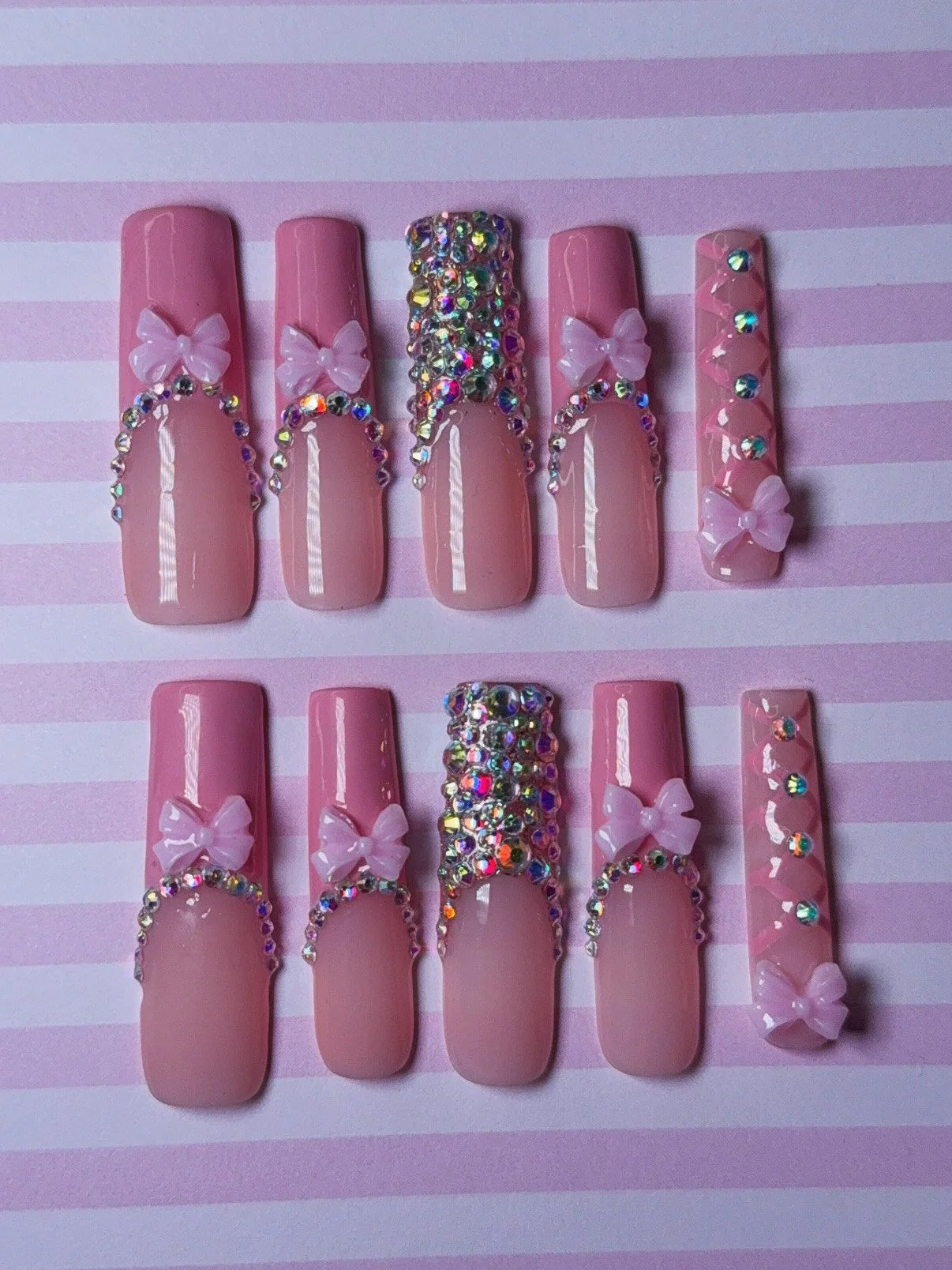 pretty pink bling bow