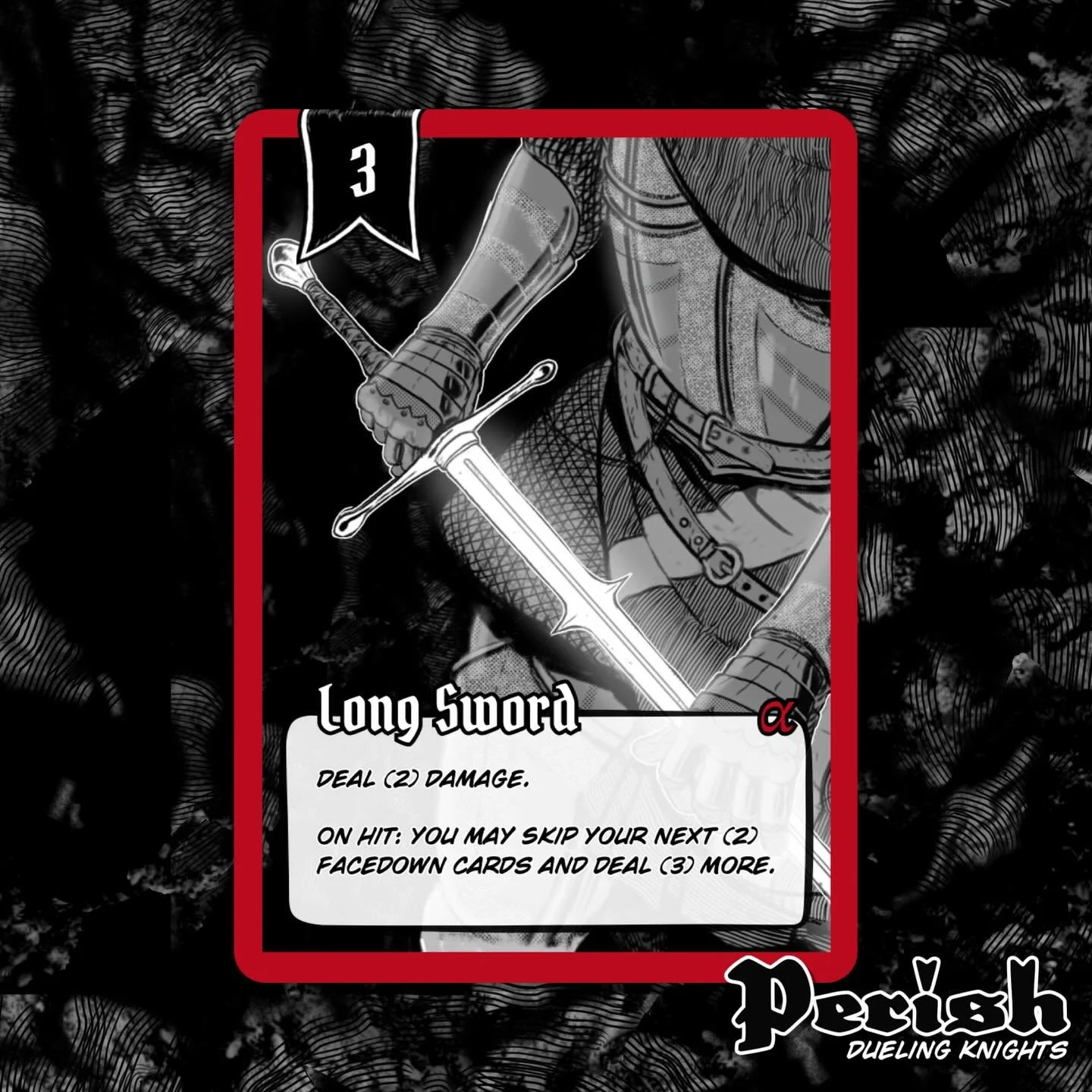 REVEAL: &ldquo;Long Sword&rdquo; | Art By: @williamfms 
Follow more reveals &amp; updates on the release of Perish
- #cardgame #illustration