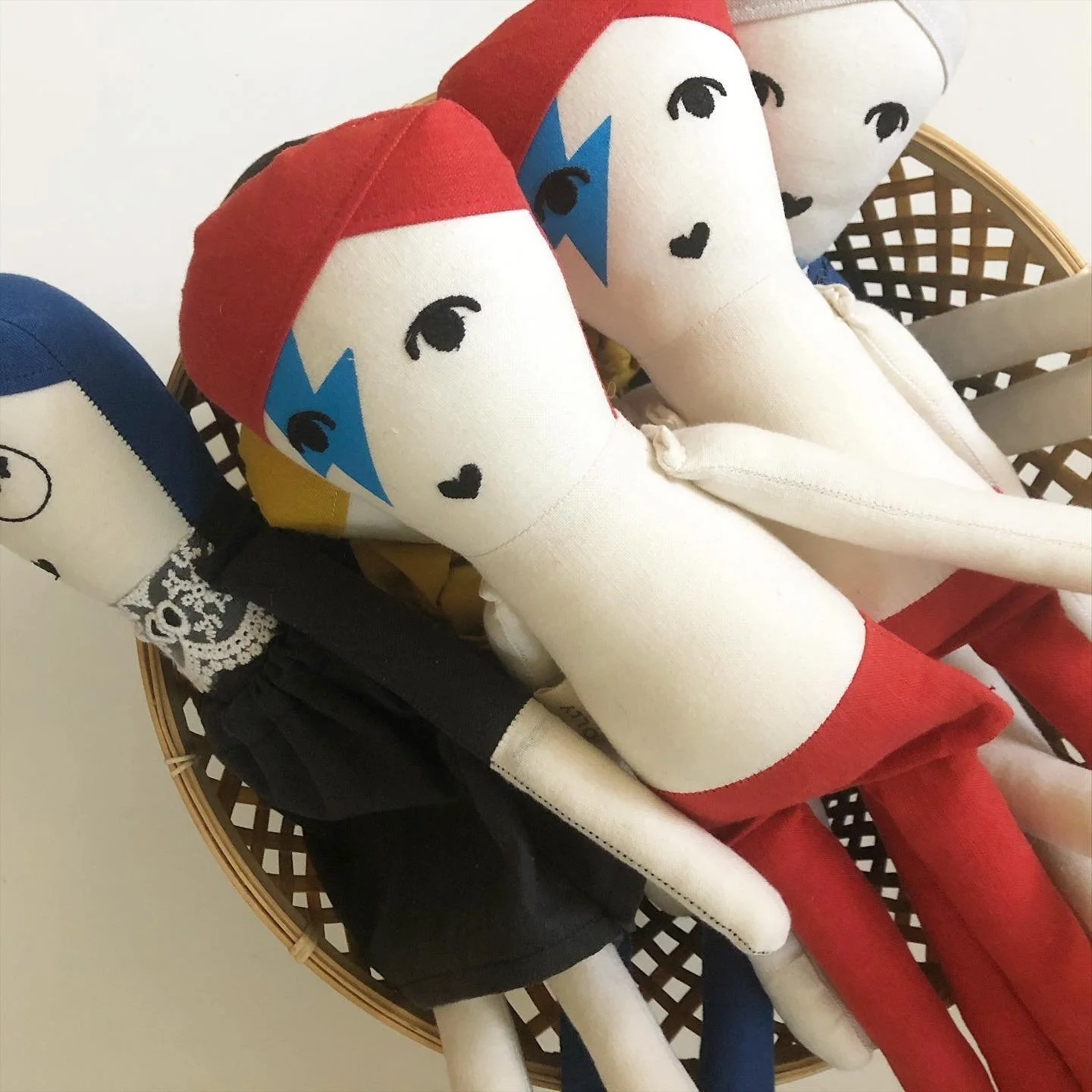 Happy to be making these guys again. #bowie #dollsofinstagram