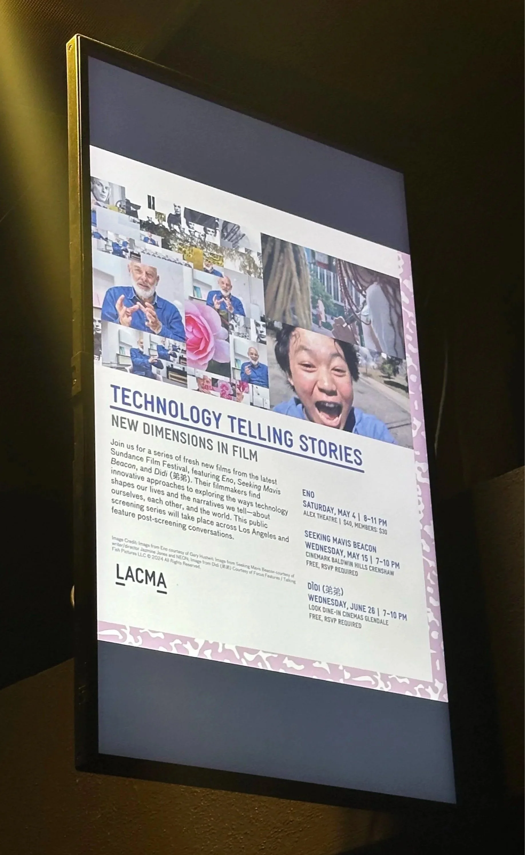 "DIDI" Public Screening - Part of LACMA's Technology Telling Stories Program Series.
Clients: LACMA x Antigravity Academy
