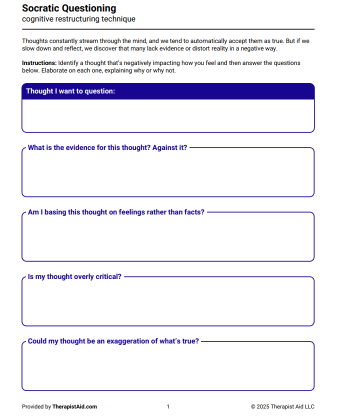 SOCRATIC QUESTIONING