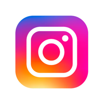 Logotipo de Instagram con fondo de colores degradados