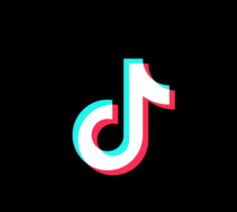 Logotipo de TikTok con fondo negro.