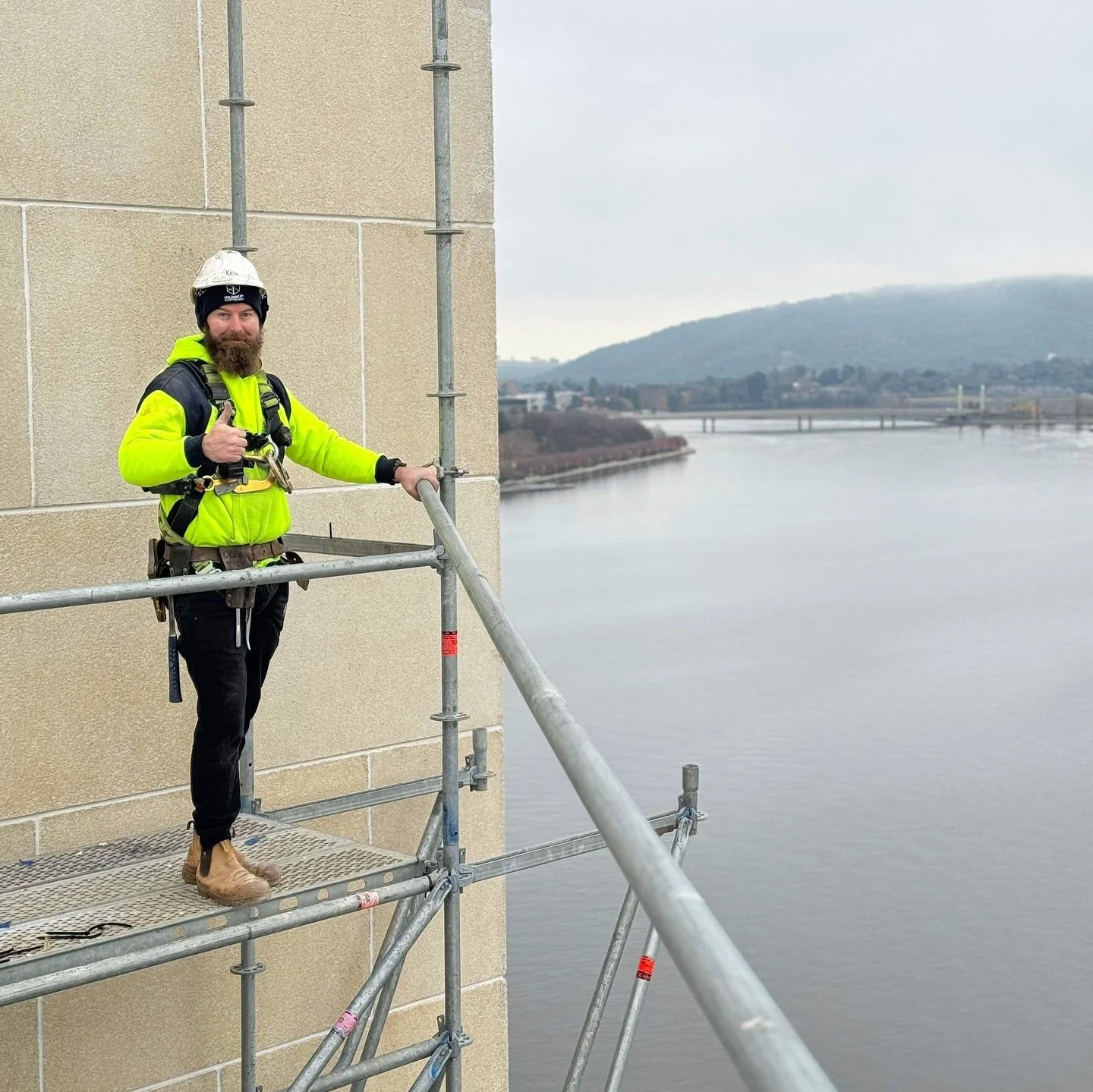 Always time to stop and take in the views when you&rsquo;re half way up the Carillon!