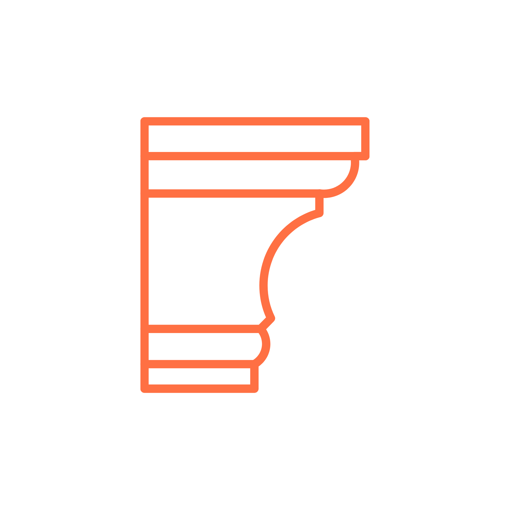Outline drawing of a classic safety razor with a red glow outline on a black background.